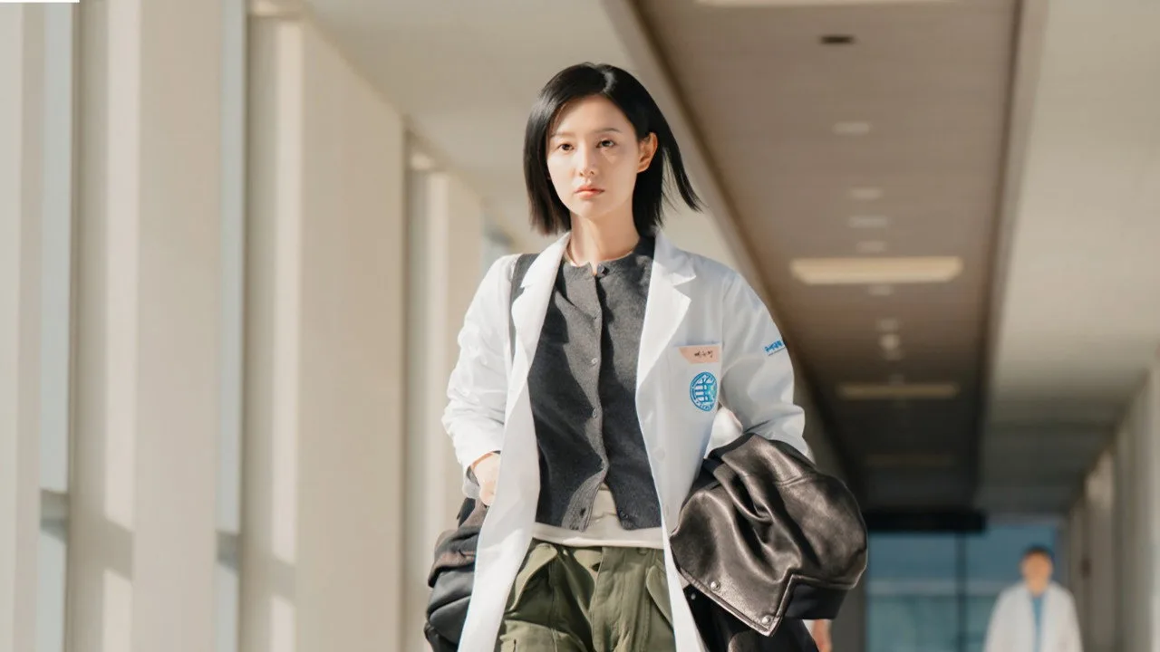 Doctor X: Mafia in White key art, Kim Ji-won as surgeon Gye Su-jeong
