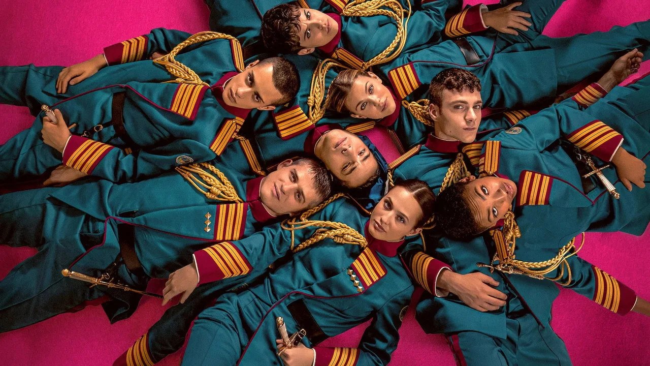 Cadets at the Naples military boarding school in the Netflix series Minerva Academy